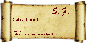 Suha Fanni névjegykártya
